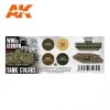 AK Interactive AK11686 3G WWI GERMAN TANK COLORS 4x17 ml